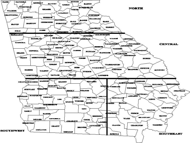 Georgia Ag Weather Map